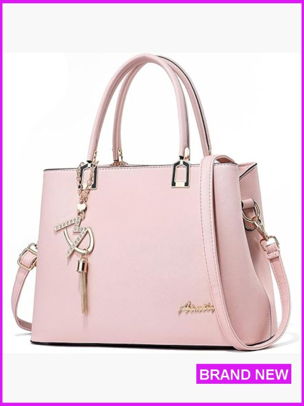Classic Satchel Handbag Faux Leather Tote Shoulder Crossbody Bag Purse
